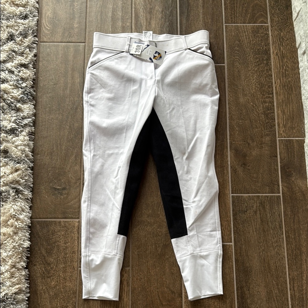 Sz 30 Dressage White full seat breeches
